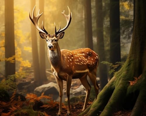 Pskgbxmu Vorgedruckt Kreuzstich Set Tier Hirsch DIY Stickvorlagen 11CT Stickbilder Zum Sticken Starter Set FüR Erwachsene Kinder AnfäNger - 40×50cm Pskgbxmu Vorgedruckt Kreuzstich Set Tier Hirsch DIY Stickvorlagen 11CT Stickbilder Zum Sticken Starter Set FüR Erwachsene Kinder AnfäNger - 40×50cm von Pskgbxmu