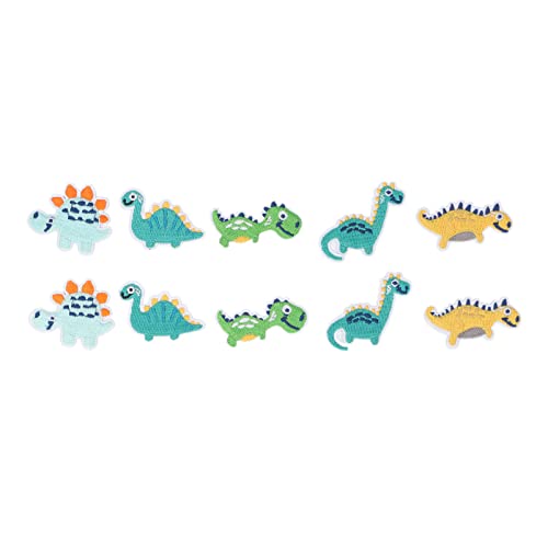 10 Stück Bestickte Dinosaurier-Aufnäher, Kinder-Aufnäher Zum Aufbügeln, Dinosaurier-Karikatur-Aufnäher, Bunte DIY-Kleidung, Kleine Dinosaurier-Form, Stickerei-Aufnäher für Kleidung, Jacken, Rucksäcke 10 Stück Bestickte Dinosaurier-Aufnäher, Kinder-Aufnäher Zum Aufbügeln, Dinosaurier-Karikatur-Aufnäher, Bunte DIY-Kleidung, Kleine Dinosaurier-Form, Stickerei-Aufnäher für Kleidung, Jacken, Rucksäcke von Pssopp