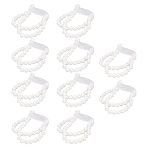 10pcs Perlengelenk Corsage Armband, Elegantes Elastisches Perlen Corsage Armband für Hochzeiten Partys Festivals Fotografie von Pssopp