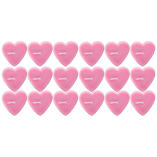 Pssopp 18 Stück Herzförmige Kerze Romantische Liebe Hochzeitsfeier Candlelight Dekorationen Romantisches Abendessen Kerze (Rosa) von Pssopp