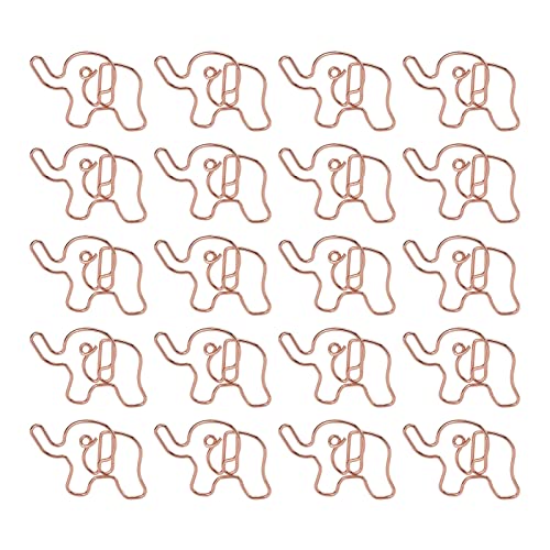 20 Stück Cartoon Büroklammern Elefant Formen Büroklammern Metall Tier Büroklammern Lesezeichen Büroklammern für Office School Notebook 20 Stück Cartoon Büroklammern Elefant Formen Büroklammern Metall Tier Büroklammern Lesezeichen Büroklammern für Office School Notebook von Pssopp