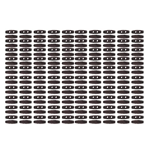 200pcs 2 Loch Olivenform -Knöpfe Nähen Strickzubehör, Holzschaltknöpfe für Kleidung Nähen Dekorativ von Pssopp