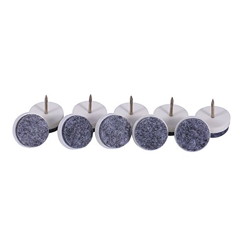 20pcs 20mm Möbelboden Filzpolster, Einfach zu Bedienen, Zuverlässiger Möbelbein, das Einfache und Lärmfreie Filzkissen für Tisch, Sofa, Stuhlbein Bewegt (White) von Pssopp