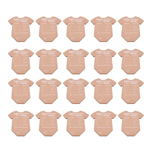 20pcs Babyparty -Dekorationskarten, Hochzeitsberatung Wünsche Karten für Geschlecht Enthüllung Party von Pssopp