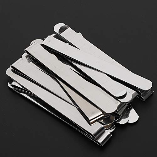 20pcs Metall -Hemming -Clips Set Gravavured Lurer DIY Marker Quilt Supplies Nähen für das Bindung von Stoffbindungen, Edelstahl, Breites Öffnen und Flache Basisdesign mit von Pssopp