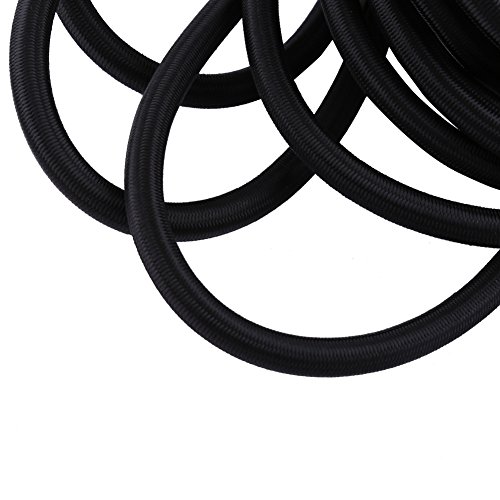 5 Mm 10 M Schwarzes Elastisches Kabel, Leicht zu Schneiden und zu Binden, Guter Abrieb, Polypropylenfaser -Bungee -Schnur für Zelte, Strandschirme, Handtaschen (10mm 10m) von Pssopp