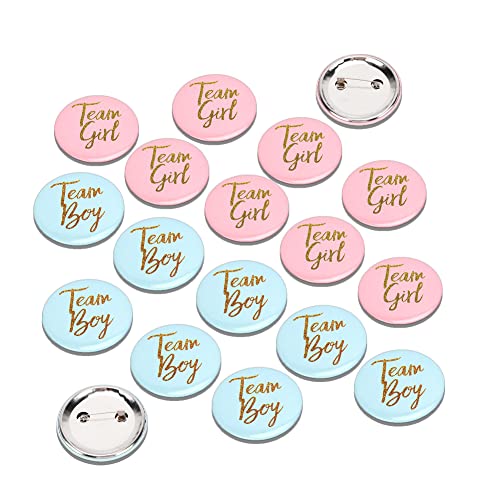 60 Stück Gender Reveal Pins Baby Shower Buttons Team Boy und Team Girl Button Blue Button Pin für Baby Shower Party Supplies 60 Stück Gender Reveal Pins Baby Shower Buttons Team Boy und Team Girl Button Blue Button Pin für Baby Shower Party Supplies von Pssopp