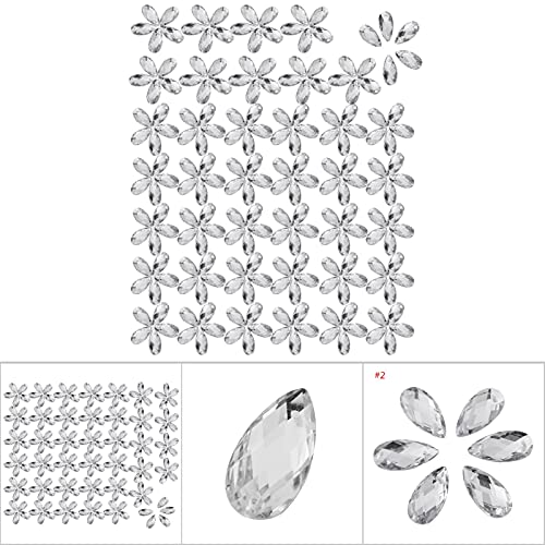 Acryl -Tropf 200pcs Kristall -Strassharz Harz Acrylknöpfe, Ideal für Handgefertigtes Zubehör, 10 Verschiedene Farbtypen, die aus Exquisitem Qualitätsharzkristall Hergestellt Werden, Können (9 * 18 mm Acryl -Tropf 200pcs Kristall -Strassharz Harz Acrylknöpfe, Ideal für Handgefertigtes Zubehör, 10 Verschiedene Farbtypen, die aus Exquisitem Qualitätsharzkristall Hergestellt Werden, Können (9 * 18 mm von Pssopp
