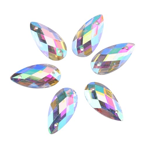 Acryl -Tropf 200pcs Kristall -Strassharz Harz Acrylknöpfe, Ideal für Handgefertigtes Zubehör, 10 Verschiedene Farbtypen, die aus Exquisitem Qualitätsharzkristall Hergestellt Werden, Können (9 * 18 mm Acryl -Tropf 200pcs Kristall -Strassharz Harz Acrylknöpfe, Ideal für Handgefertigtes Zubehör, 10 Verschiedene Farbtypen, die aus Exquisitem Qualitätsharzkristall Hergestellt Werden, Können (9 * 18 mm von Pssopp