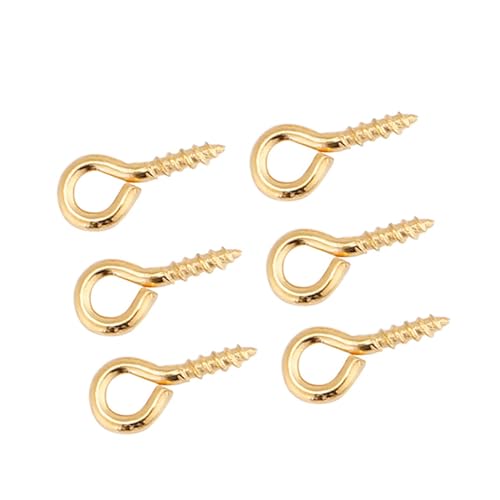 Anhänger Mini Eye Pins Haken 200pcs Legierungsmaterial Strong und Robustes Einschraubungsdesign Ideal für Harzohrringe Halsketten Anhänger mit Bronze Finish (GOLD) von Pssopp