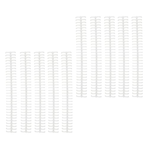 Binderücken, Binderollen 10 Stück 30 Löcher Manuell Gebunden für Lose Blätter für Schüler (Weiss) von Pssopp
