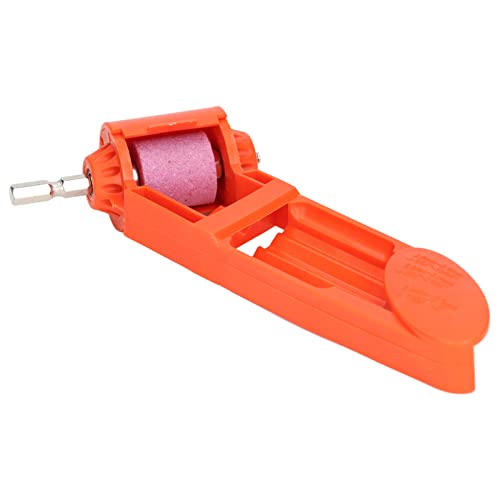 Bohrerschärfwerkzeug, Bequem zu Tragender Verschleißfester Bohrerschärfer für Schleifer-Elektrowerkzeuge (Orange) von Pssopp