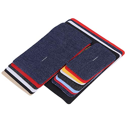 Bügeleisen auf Flecken, 18 Teile Verschiedene Eisen an Jeans, Reparaturset, Ideal Zum Reparieren und Dekorieren, für Jacken, Röcke und DIY -Kleidung, Waschbar Einfach zu Bedienen, Passt zu von Pssopp