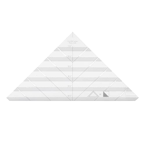 Dreieckiges Lineal aus Acryl, Dreieckiges Patchwork Lineal, Quiltlineal, Gute Zähigkeit, Quilt Designs, Streifenrohr Lineal Zum Nähen Im Haushalt, 9,2 X 4,8 Zoll von Pssopp