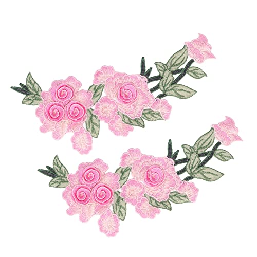 Einzigartige DIY-Kleidungszubehör für Westen, Hüte und Mehr, Hochwertiges Material, Vielseitige Verwendung, Seltene Kollektion, Attraktiv Gestaltete, Verschiedene Anwendungen (Rosenrot) von Pssopp
