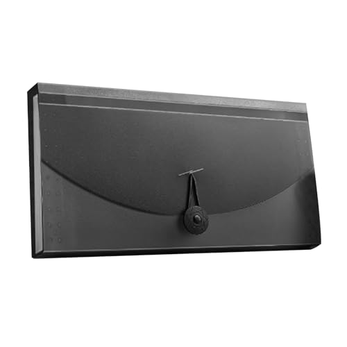 Erweiterungsdateiordner, Akkordeondateiorganisator, 13-Pocket-Erweiterungsdateiordner für Quittungen, Mehrwertsteuerrankungen, Tragbarer Papierdokument-Organizer für Home Office Travel (BLACK) von Pssopp