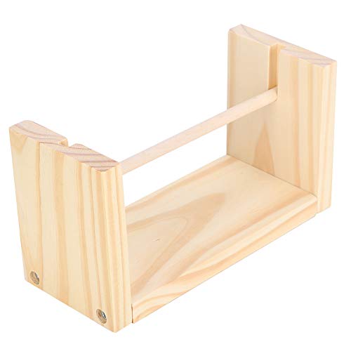 Fdit Holzspule Garnhalter Drehbarer Jute-Schnur-Seilspender Rack Stricken DIY Craft Weaving Zubehör Fdit Holzspule Garnhalter Drehbarer Jute-Schnur-Seilspender Rack Stricken DIY Craft Weaving Zubehör von Pssopp
