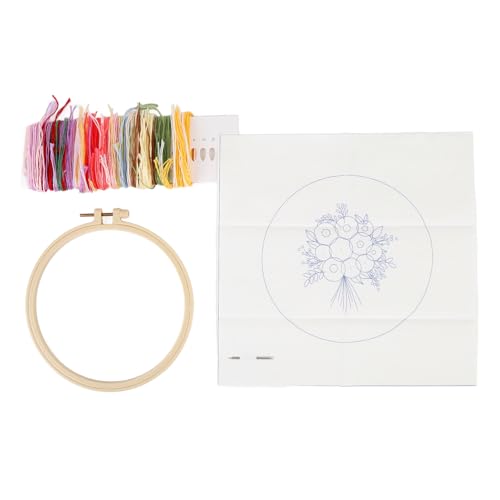 Flower Cross Stitch Kits, Einstellbare Stickerei -Reifen Wiederverwendbares Handwerkskit mit Werkzeugen für Anfänger Handwerkliche Enthusiasten Flower Cross Stitch Kits, Einstellbare Stickerei -Reifen Wiederverwendbares Handwerkskit mit Werkzeugen für Anfänger Handwerkliche Enthusiasten von Pssopp