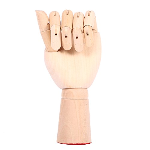 Gliederhand Modell Hand aus Holz Handmodell Holzhand zum Zeichnen, Skizzieren und Malen für Anfänger, Profis und Künstler von Pssopp
