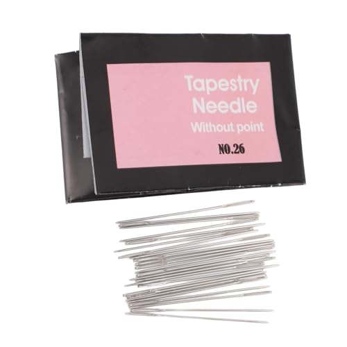 Große Augennatteln, Stumpfen Endende Handnadelngarn -Strick -Sticknadel ohne Punkt für Handsticke (Nr. 26) von Pssopp