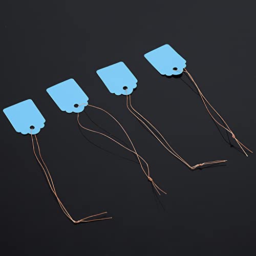 Hanging Blumenetikettsmarker, 200pcs Hängende Pflanzensamenkennzeichnungen, Weißblau Gelb für die PVC (BLUE) von Pssopp