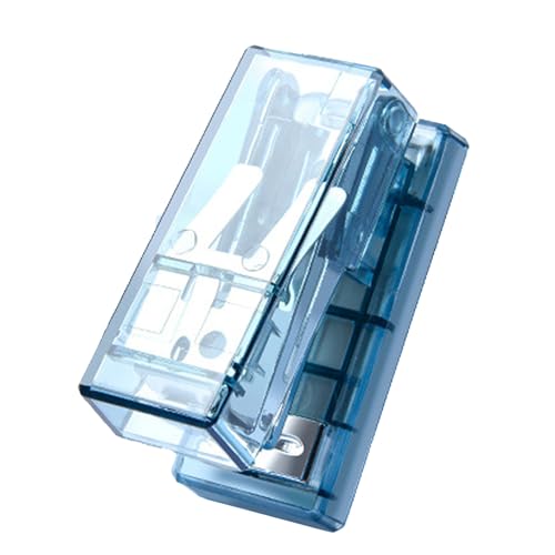 Kompakter Mini -Hefter, Ergonomisches Design, Material (BLUE) von Pssopp