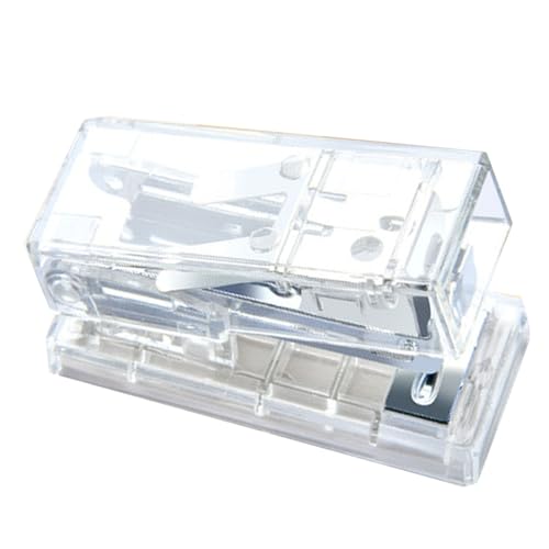 Kompakter Mini -Hefter, Ergonomisches Design, Material (WHITE) von Pssopp