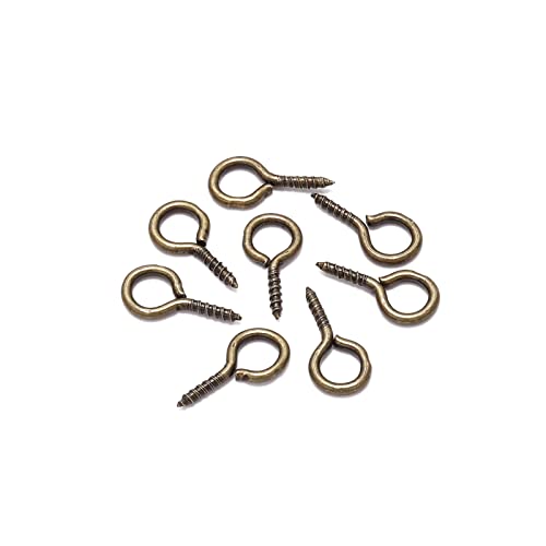 Multi Color Eye Hooks, 200 Stcs, Handgepoliertes Eisenschraubenzubehör für Verschiedene Handwerksprojekte, Nicht Verblüffende Wasserdichte Rostfeste mit Unterschiedlichen Farboptionen, Langlebig und von Pssopp