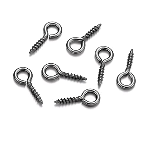 Multi Color Eye Hooks, 200 Stcs, Handgepoliertes Eisenschraubenzubehör für Verschiedene Handwerksprojekte, Nicht Verblüffende Wasserdichte Rostfeste mit Unterschiedlichen Farboptionen, Langlebig und von Pssopp