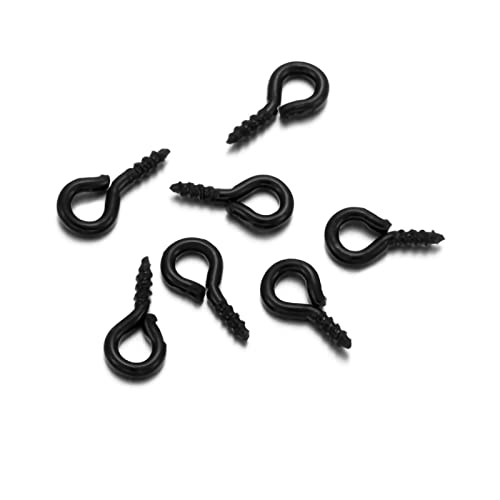 Multi Color Eye Hooks, 200 Stcs, Handgepoliertes Eisenschraubenzubehör für Verschiedene Handwerksprojekte, Nicht Verblüffende Wasserdichte Rostfeste mit Unterschiedlichen Farboptionen, Langlebig und von Pssopp
