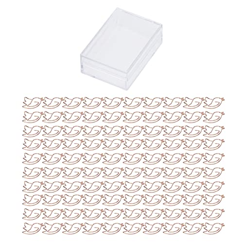 Pssopp 100 STÜCKE Rose Gold Tierform Büroklammern, Niedliche Vögel Kaninchen Form Mini Büroklammern Niedliche Lesezeichen Markierungsklammern für Bürobedarf Schule Geschenke Papiere Berichte(#2) Pssopp 100 STÜCKE Rose Gold Tierform Büroklammern, Niedliche Vögel Kaninchen Form Mini Büroklammern Niedliche Lesezeichen Markierungsklammern für Bürobedarf Schule Geschenke Papiere Berichte(#2) von Pssopp