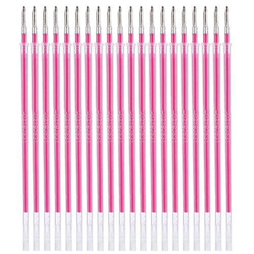 Pssopp 100Pcs Red Heat Erasable Pens Nachfüllstoff Hochtemperatur Verschwindende Stifte Nachfüllstoff Markierungsstift Set für Quilten Nähen Schneiderei Stoff von Pssopp