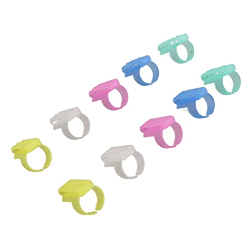 Pssopp 10pcs Stricken Sie Dimble Plastic Practical Garn Guide für Tante Strickliebhaber Getrennt von Pssopp