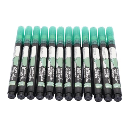 Pssopp 12pcs Metallic Marker Stifte, Farbfarbenstifte Glitzer -Glitzer -Marker für Stoffkarten, die DIY -Kunsthandwerk von Leinwand Machen von Pssopp