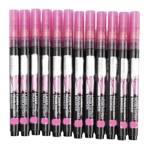 Pssopp 12pcs Metallische Marker Glitzerstifte, Sparkle Marker Teen Art Supplies für Scrapbooking -Karten DIY Crafts von Pssopp