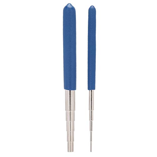 Pssopp 2Pcs Wire Looping Tool Wire Wrapping Mandrels Round Multi Jump Ring Mandrel Bead Working Mandrel Wire Looping Rods Forming Rings Tool von Pssopp