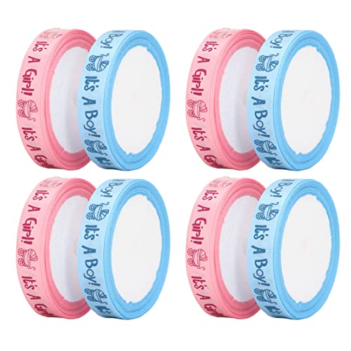Pssopp 5 Meter Babyparty Satin Ribbon Pink Blue Thema, Es Ist Ein Jungenmädchen, Premium -Polyester -Material, Ideal für das Schleifenbogen, Handwerk, Scrapbooking Pssopp 5 Meter Babyparty Satin Ribbon Pink Blue Thema, Es Ist Ein Jungenmädchen, Premium -Polyester -Material, Ideal für das Schleifenbogen, Handwerk, Scrapbooking von Pssopp