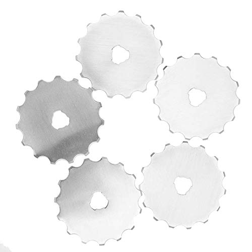 Pssopp 5 teiliges Rollschneider ersatzklingen 45mm Ersatzklingen Rundklingen für Häkelkantenprojekte Fleece und Scrapbooking Pssopp 5 teiliges Rollschneider ersatzklingen 45mm Ersatzklingen Rundklingen für Häkelkantenprojekte Fleece und Scrapbooking von Pssopp