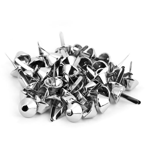 Pssopp 50pcs Decorative Cone Clonghead Stuff Pike für Handsbag, Helle Lederdekoration Bastelmittel, 6 Farbmöglichkeiten, Ideale für -Liebhaber (15 mm) von Pssopp