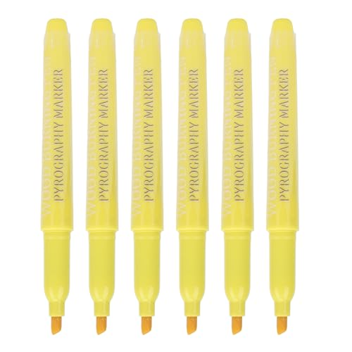 Pssopp 6-teiliges Holzbrennstift-Set, Scorch Pen Marker, das Original Holzbrennpasten-Set, Holzbrennstift-Set Zum Verbrennen von Holz, Do-it-yourself-Kit, Kunst und Handwerk von Pssopp