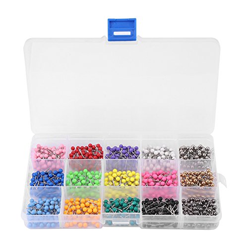 900 Stück Kopfnadeln Buntkopf Stecknadeln Rundkopf Karte Nagel Pinnadeln für Nähen Dekoration Hochzeit Handwerk DIY 900 Stück Kopfnadeln Buntkopf Stecknadeln Rundkopf Karte Nagel Pinnadeln für Nähen Dekoration Hochzeit Handwerk DIY von Pssopp
