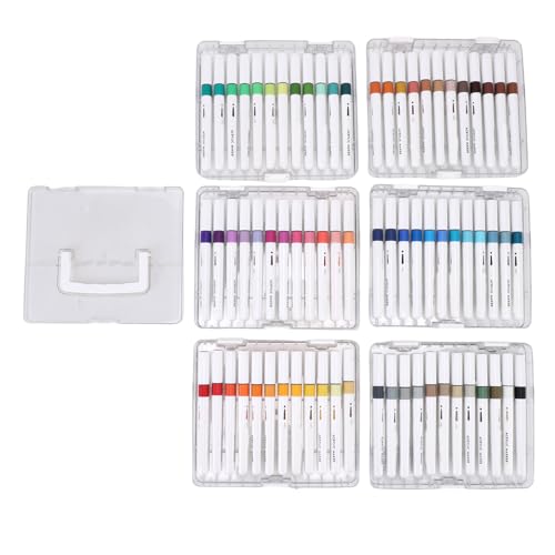 Pssopp Acrylfarben-Marker-Set, 72 Farben, Glattes und Lebendiges Design, Langlebige, Wasserfeste Zeichenstifte für die Malerei von Steinglas und Stoff von Pssopp