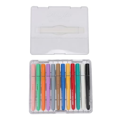 Pssopp Acrylfarben-Marker-Set in 12 Farben, Zeichen- und Bastelprojekte, Bunter Stab Zum Schreiben von Kunstwerken, Zeichnen und Basteln von Pssopp