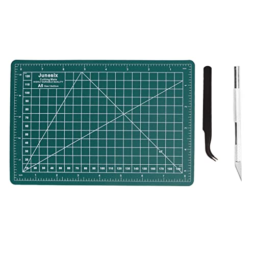 Pssopp Bastelmesser-Schneidematte, Präzisions-Carving-Bastel-Hobby-Messer-Set, selbstheilende Schneidematte zum Quilten, Nähen Pssopp Bastelmesser-Schneidematte, Präzisions-Carving-Bastel-Hobby-Messer-Set, selbstheilende Schneidematte zum Quilten, Nähen von Pssopp