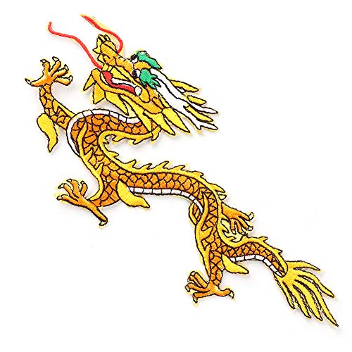 Pssopp Chinesisches Drachentuch Eisen auf Patch, DIY Decor -Aufkleber für Kleidungszubehör, Gestickte Einzigartige Design für Personalisierte Gegenstände, Vielseitiger Gebrauch, Hochwertiges Pssopp Chinesisches Drachentuch Eisen auf Patch, DIY Decor -Aufkleber für Kleidungszubehör, Gestickte Einzigartige Design für Personalisierte Gegenstände, Vielseitiger Gebrauch, Hochwertiges von Pssopp