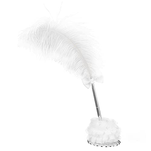 Pssopp Federn der Federn für die Gäste der Hochzeit, Echt, für Postkartenliebhaber, Weiß von Pssopp