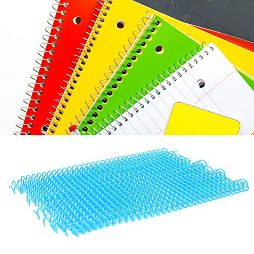 Pssopp Flexibler Kunststoffbindungsring für A4 -Papier, Einstellbar (13mm*30 Löcher blau 20 Streifen) von Pssopp