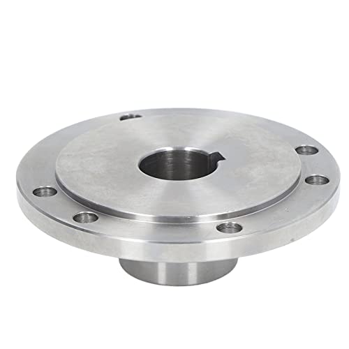 Pssopp Futterflansch, 125 Mm, Standardgröße, 6 Befestigungslöcher, Drehbankflansch, Glänzende Oberfläche, Verschleißfest, für K11–125, K12–125, K72–125 (16mm) von Pssopp