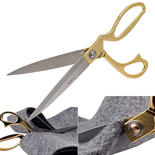 Pssopp Handwerksnähte, Hochleistungs -Schneiderschere mit Edelstahlblättern, Klassisch (9,5-Zoll-Goldbox) von Pssopp