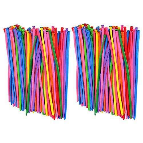 Pssopp Lange Luftballons für die Party -Hochzeitsraumdekoration, 200pcs Dickes Latex -Multikolor -Kinderspielzeug für von Pssopp
